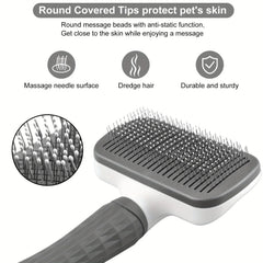 Self-Cleaning Pet Grooming Brush