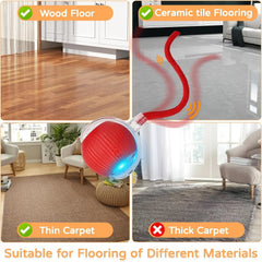 Automatic Rolling Ball Toy for Cats and Dogs